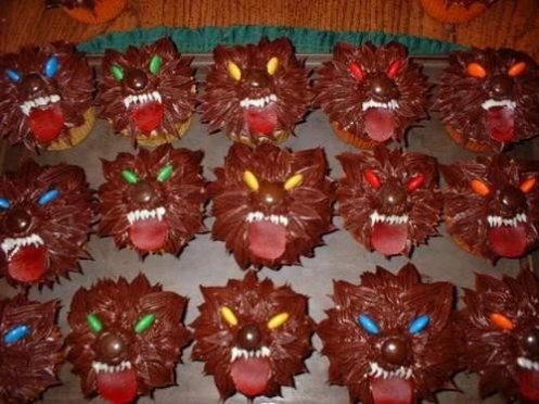 I also bake! Werewolf cupcakes made for Hallowe'en.